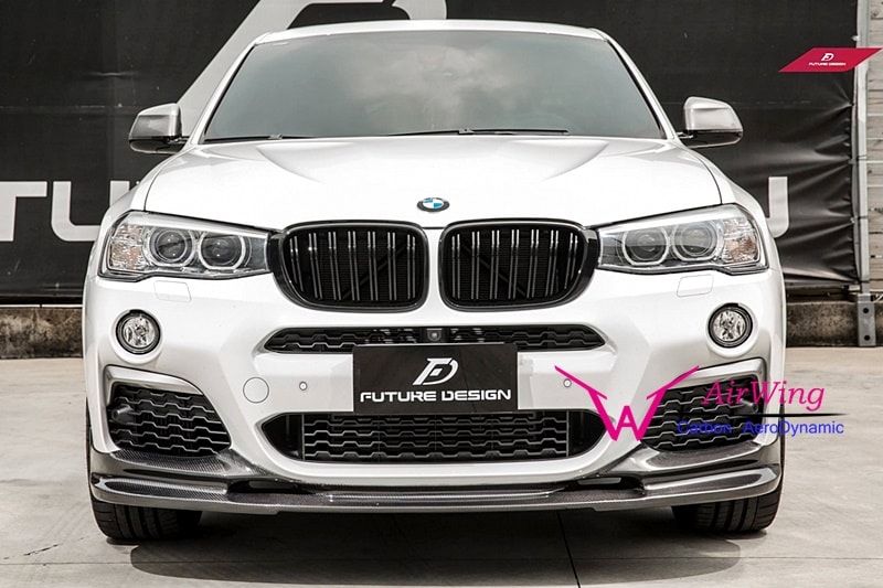 BMW F26 X4 - 3D Design style carbon front lip spoiler 01